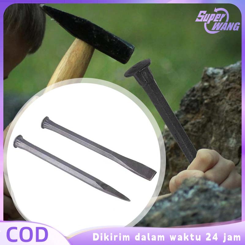Pahat Beton Panjang 350mm Pahat Batu Beton Pahat Beton Gepeng Betel Beton Baja Alat Membelah Batu