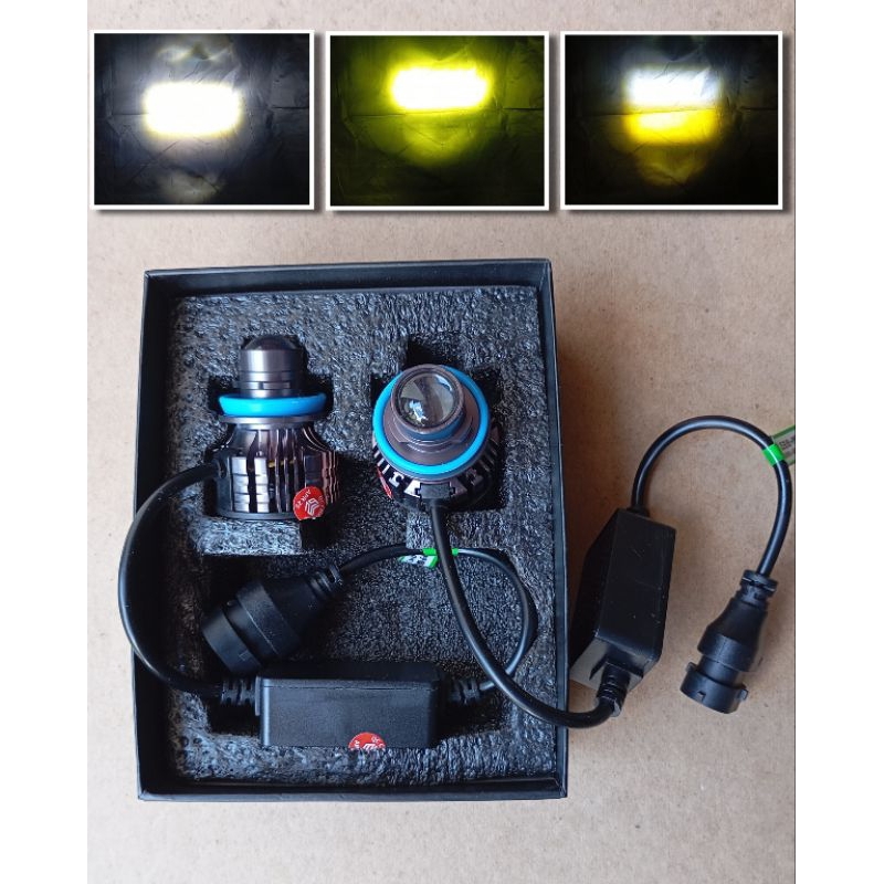 Sepasang Led H11 laser turbo fan