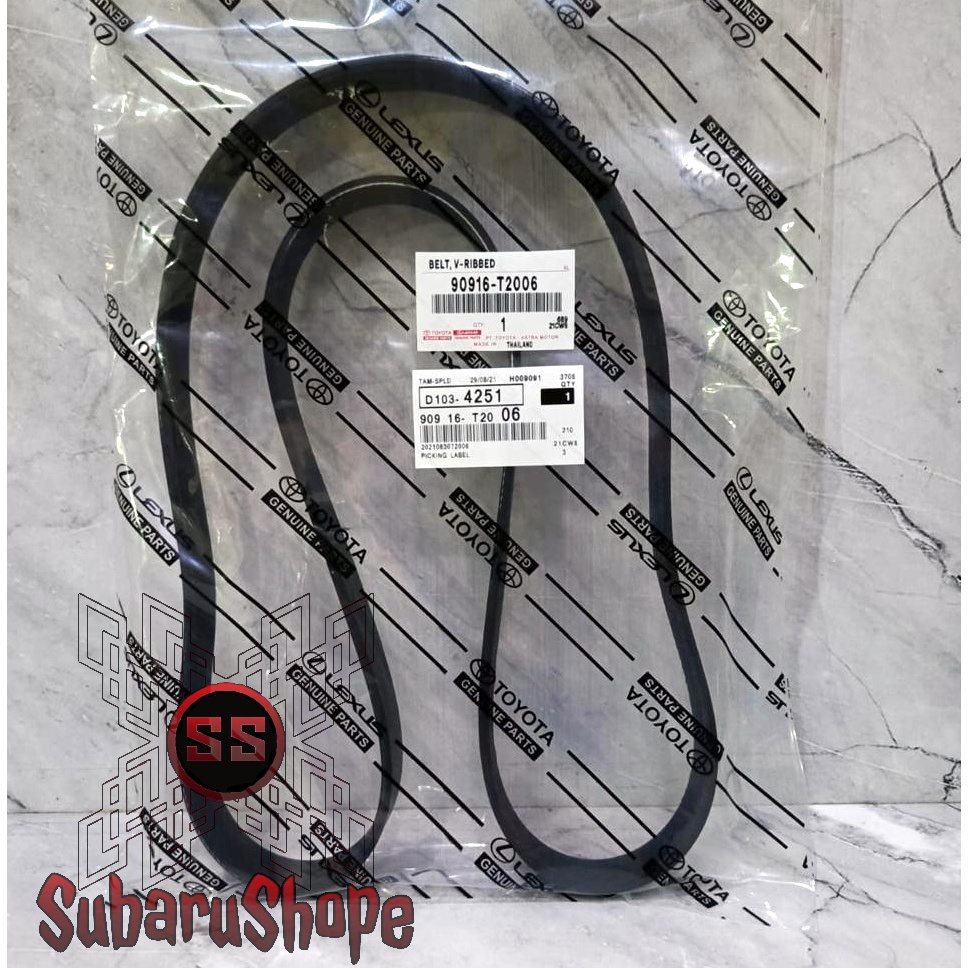 FAN BELT INNOVA DIESEL / FORTUNER DIESEL / HILUX DIESEL - 90916-T2006