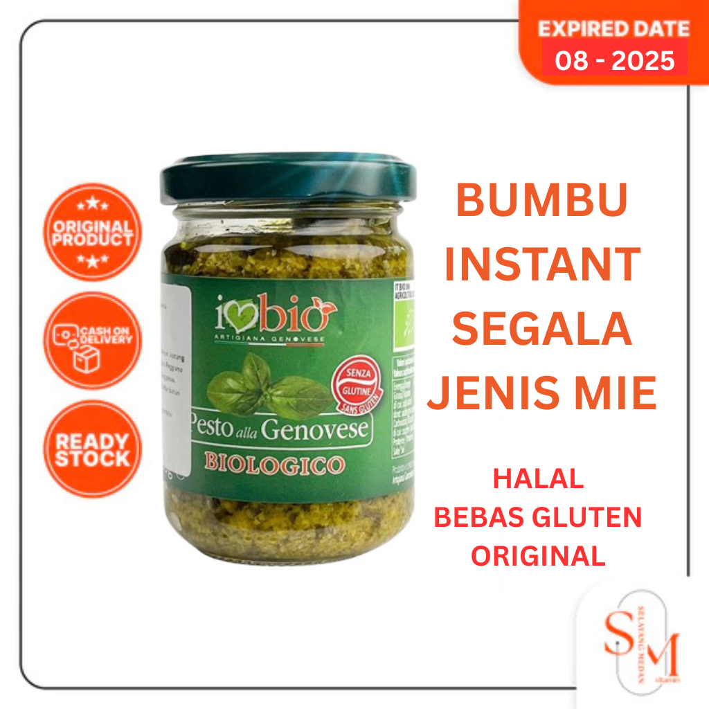 

Bumbu Instant Mie Artigiana Genovese Organic Pesto Ala Genovese Biologico 130Gr - Halal Bebas Gluten