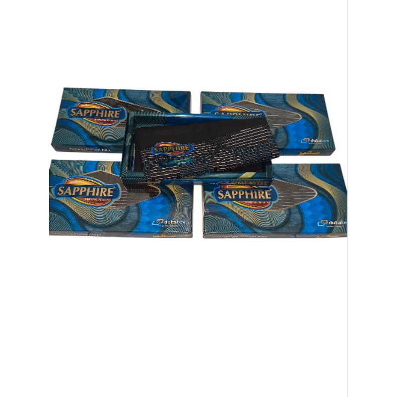 SARUNG TENUN SAPPHIRE DEWASA | HITAM POLOS | DUTATEX TEXTILE