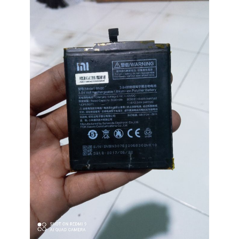 BATERAI CABUTAN REDMI 4A ORI