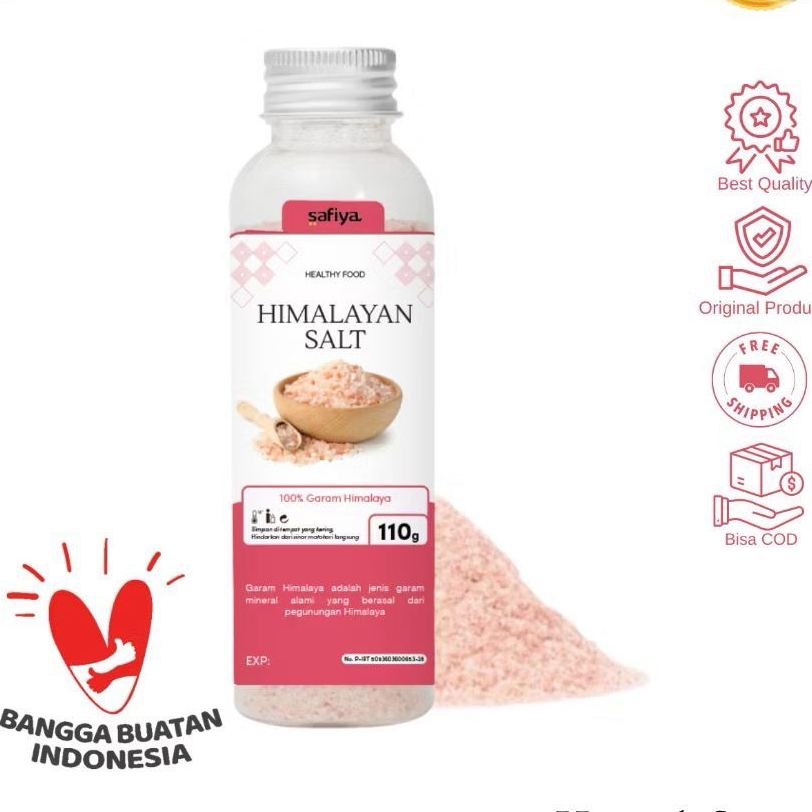 

Himalayan Salt Safiya - Garam Himalaya Botol SAFIYA 110gr