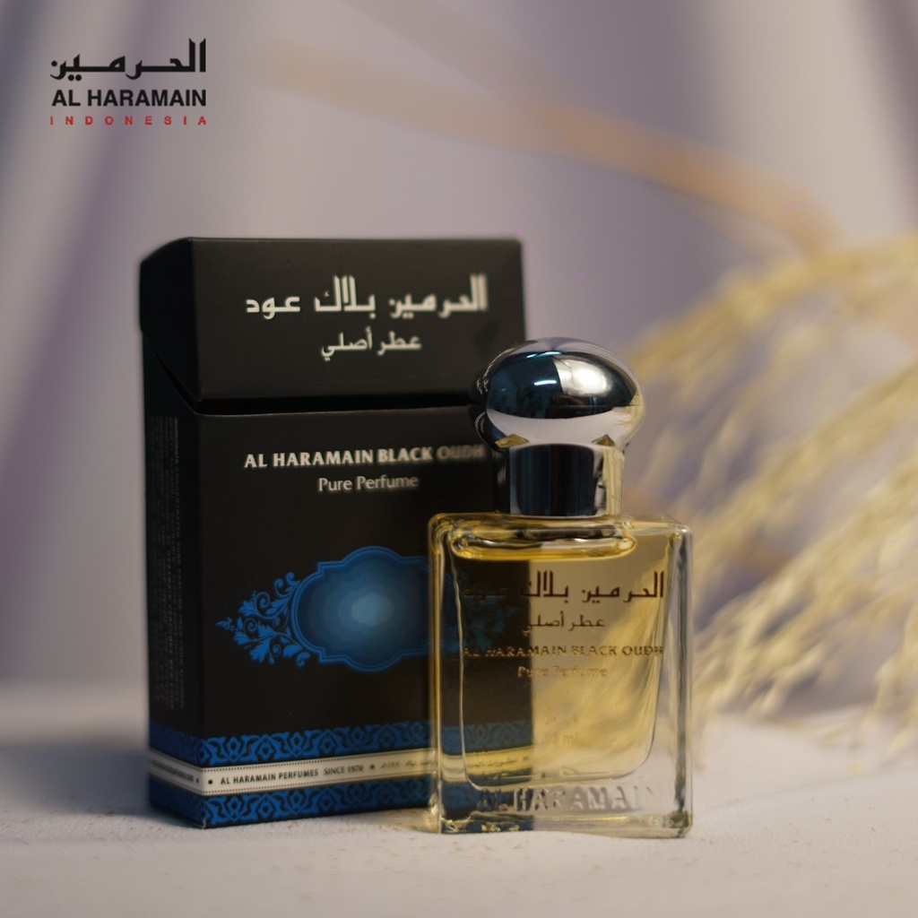 Parfum Al Haramain Black Oud Roll on 15ml Original Non Alkohol Haramain