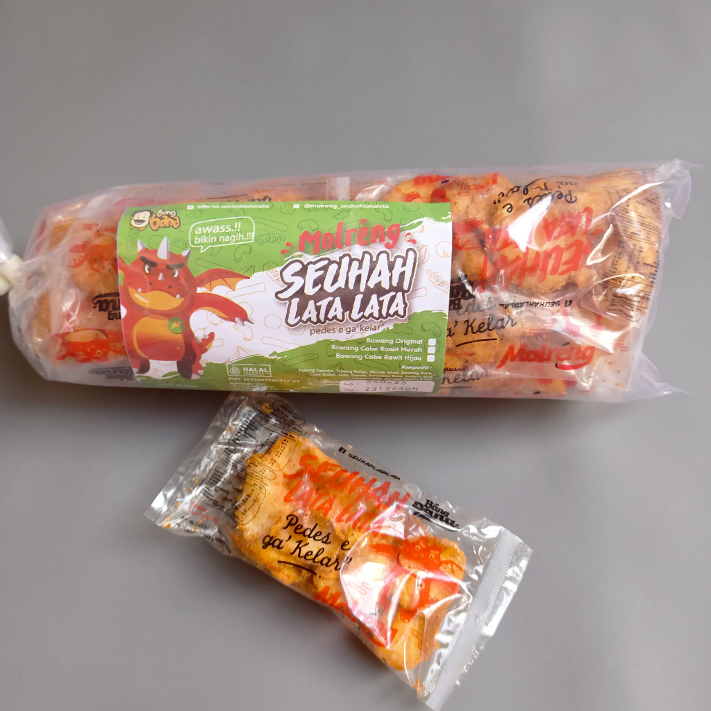 

Cahayadstore Kripik Molreng Seuhahlatalata Jajanan Pedas Isi 11 Pcs