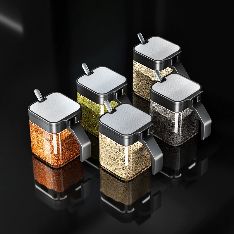 Kotak bumbu, toples bumbu, wadah garam, untuk dapur rumah tangga, tempat garam dan bumbu, kotak peny