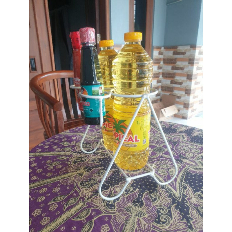 Rak Botol minyak 1 L rak botol kecap dan saos