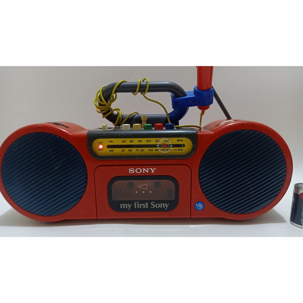 vintage my first sony boombox radio cassette recorder cfs 2020 radio tape recorder