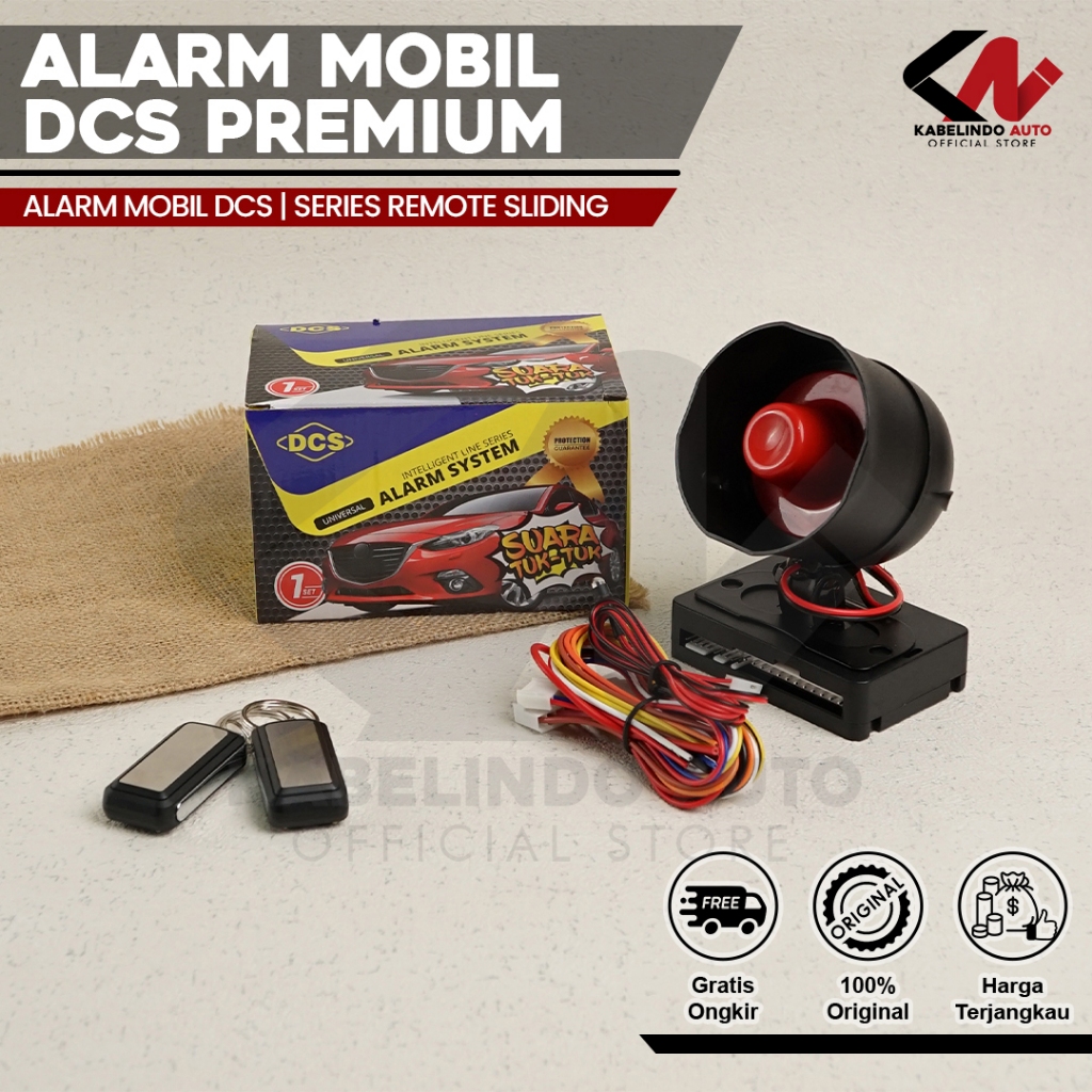 DCS Alarm Mobil DCS Premium Series Remote Sliding Mobil Model Tombol Universal