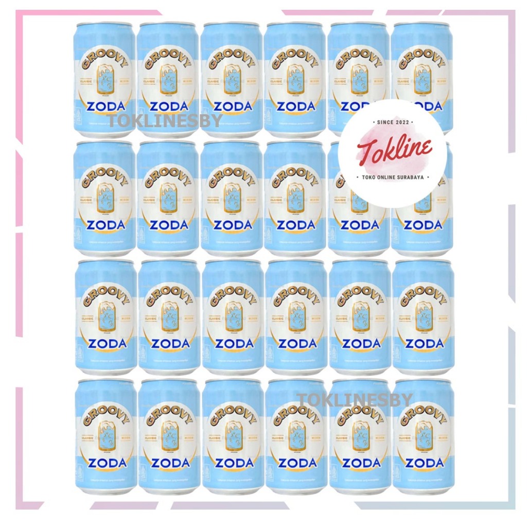 

[ 1 Karton isi 24 Kaleng ] Groovy Biru Zoda Water Air Soda Kaleng 330ml