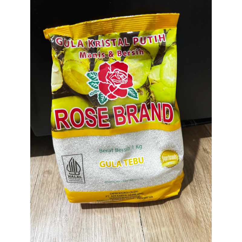 

Gula pasir ROSE BRAND 1kg KUNING