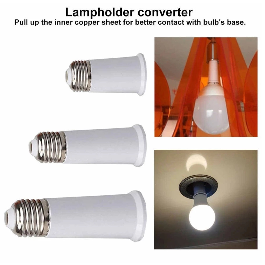 GP SAMBUNGAN FITTING LAMPU DOWNLIGHT BOHLAM LED BOLA LAMPU E27 SOCKET/SAMBUNGAN PEMANJANG FITING EXT