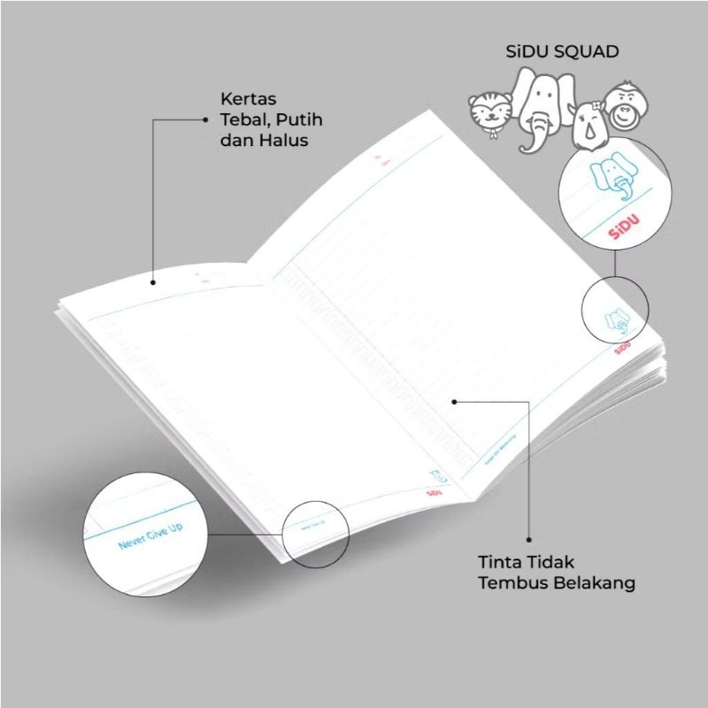 

Buku Tulis SIDU Sinar Dunia 58 Lembar 1 Pak Isi 10 Buku Motif Random