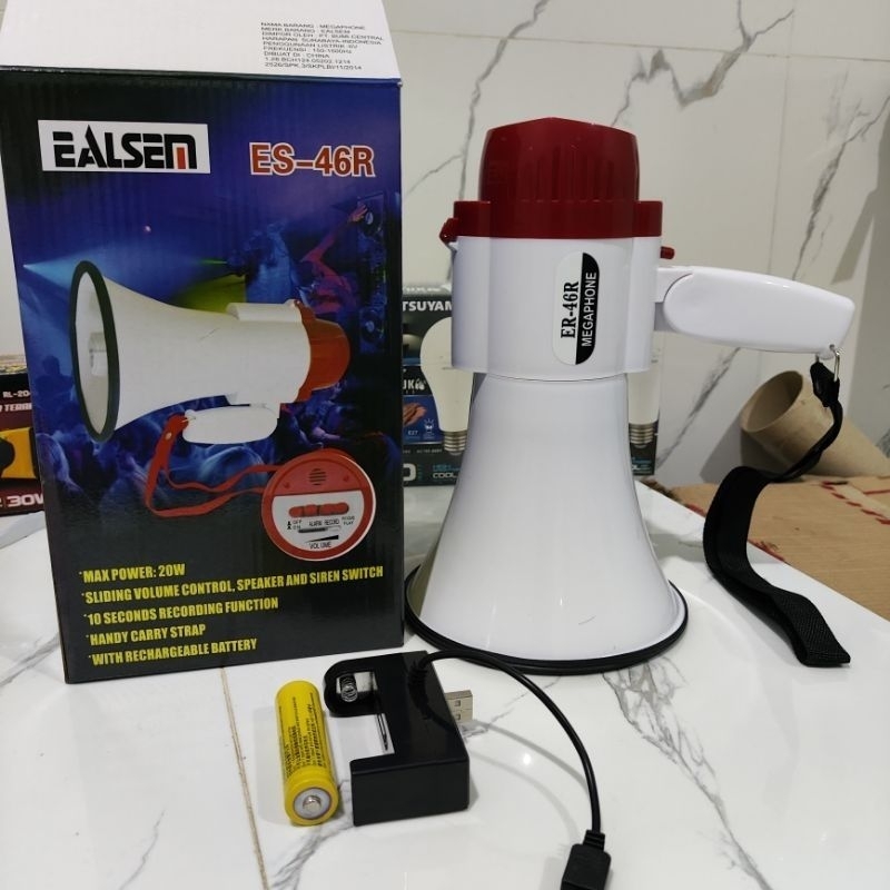 MEGAPHONE, MEGAPONE  PENGERAS SUARA EALSEN ES 46R