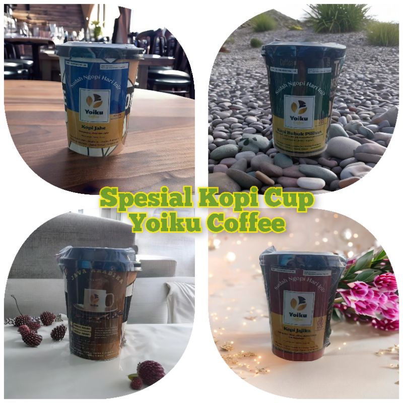 

Kopi bubuk instan kopi cup tersedia 4 varian pilihan