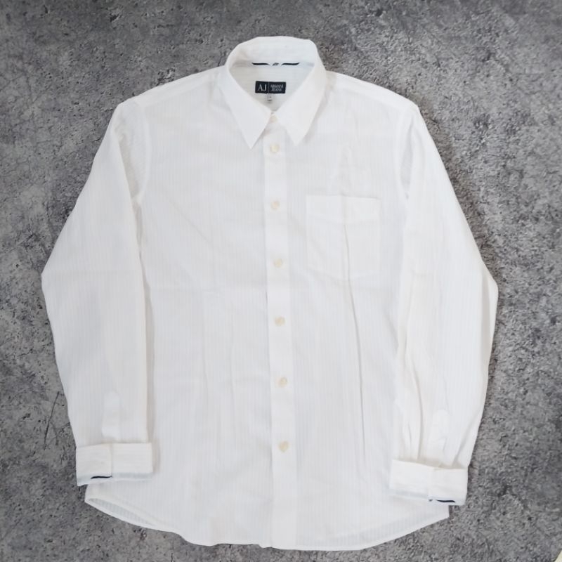 KEMEJA ARMANI JEANS "WHITE" [ Original ]