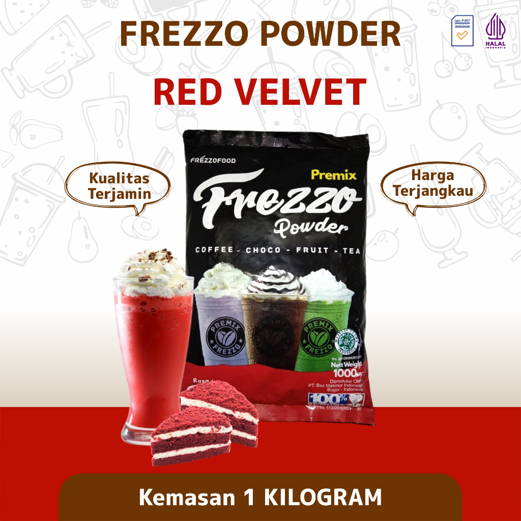 

Bubuk Minuman Boba Instan Powder Drink Frezzo Rasa Red Velvet 1 Kg