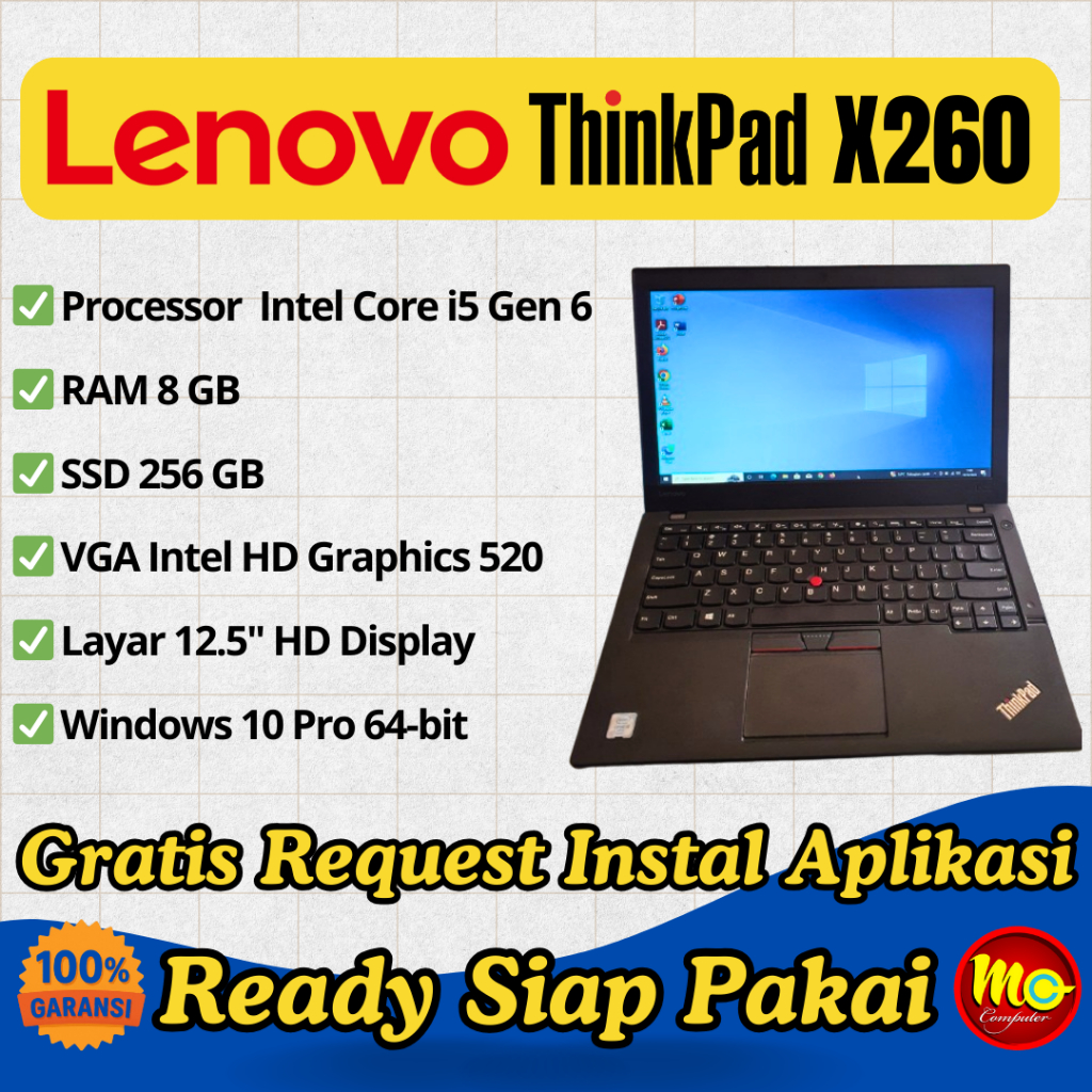 Laptop Lenovo ThinkPad X260 SSD 128GB RAM 8GB