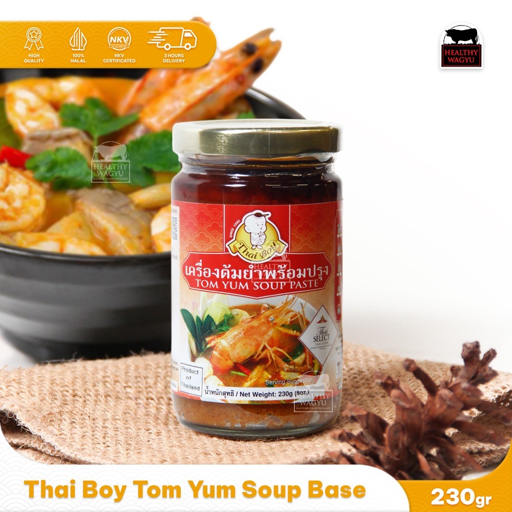 

Thai boy Tom Yum Paste Bumbu Tom Yam Thailand Halal 230gr
