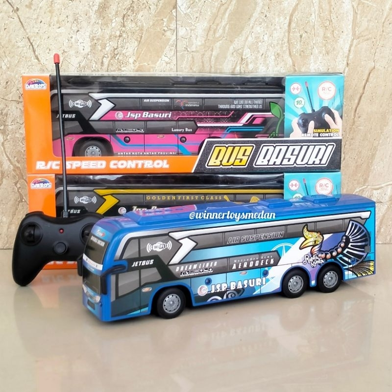 Mainan Mobil Rc Bus Basuri / Mobil Remote Control Bus Basuri Telolet