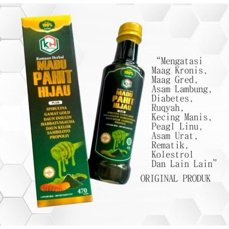

Madu Pahit Super Plus Spirulina Khalifah Herbal 470 gram