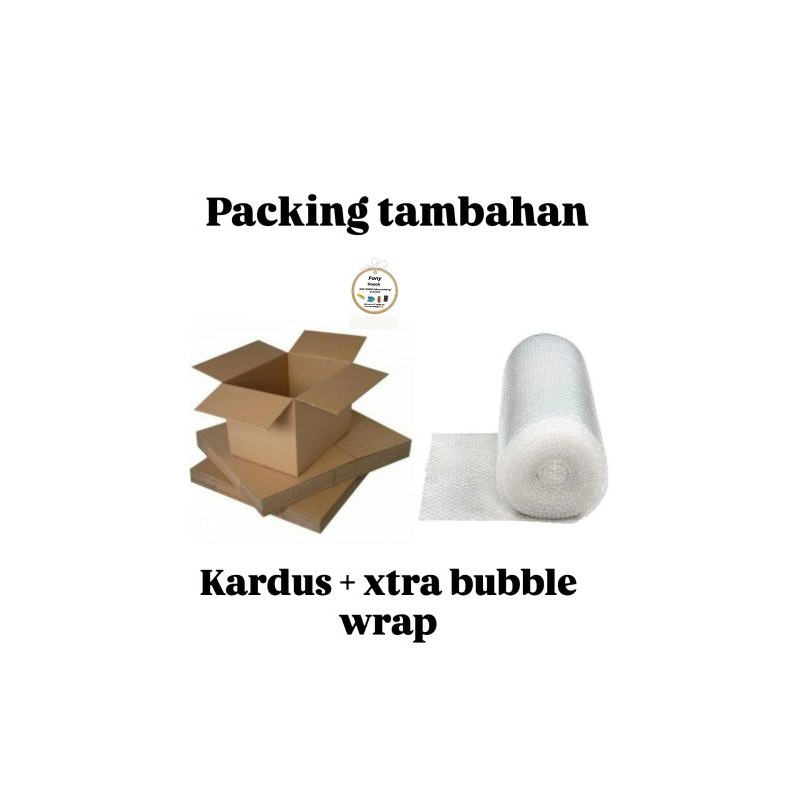 

Extra packing kardus/Extra bubble wrap.(packing tambahan)