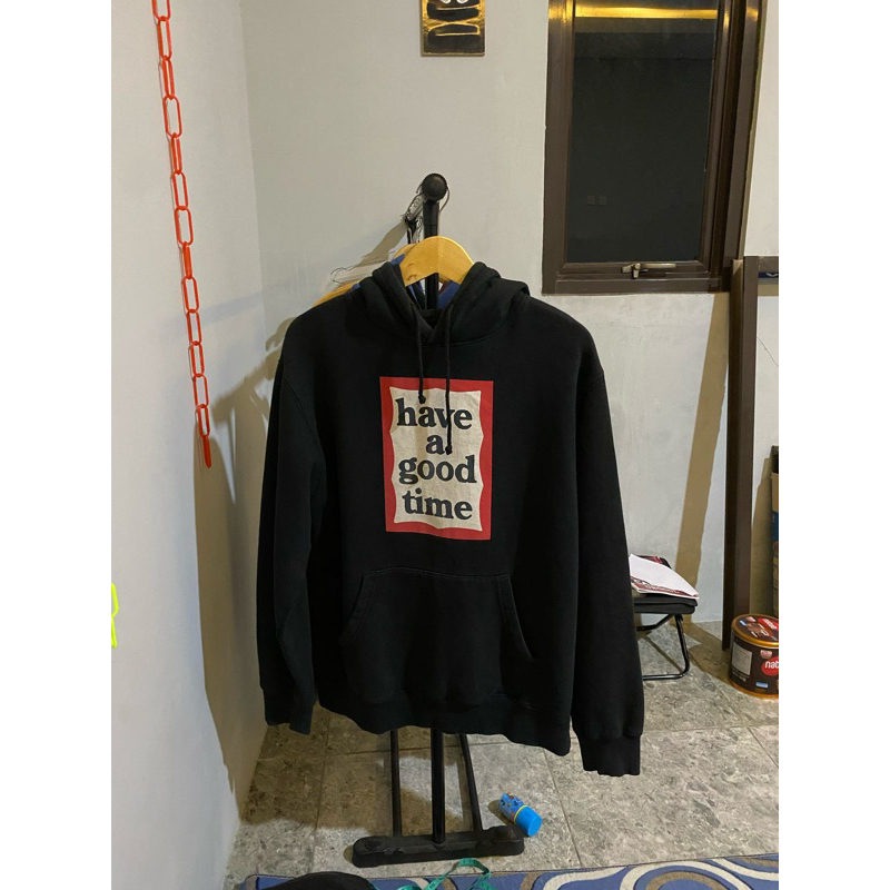 Hoodie HAGT Original Hitam sz M fit L