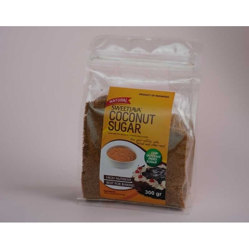 

Gula Kelapa Bubuk Premium / Coconut Brown Sugar Premium Ready For Export Netto300Gr