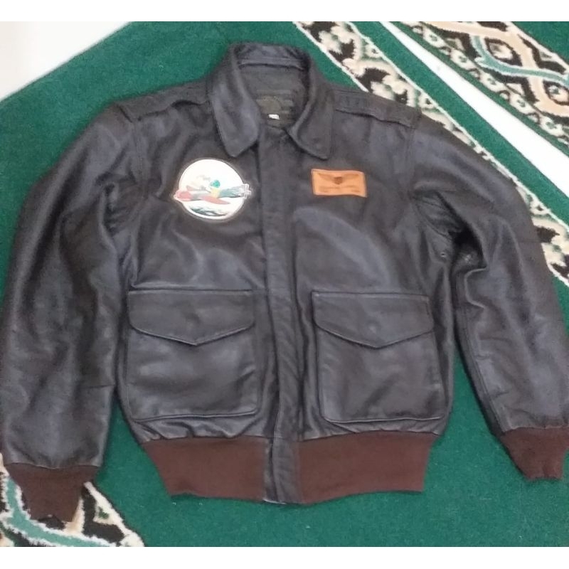 Jaket Kulit Pilot A2 original US Air Force