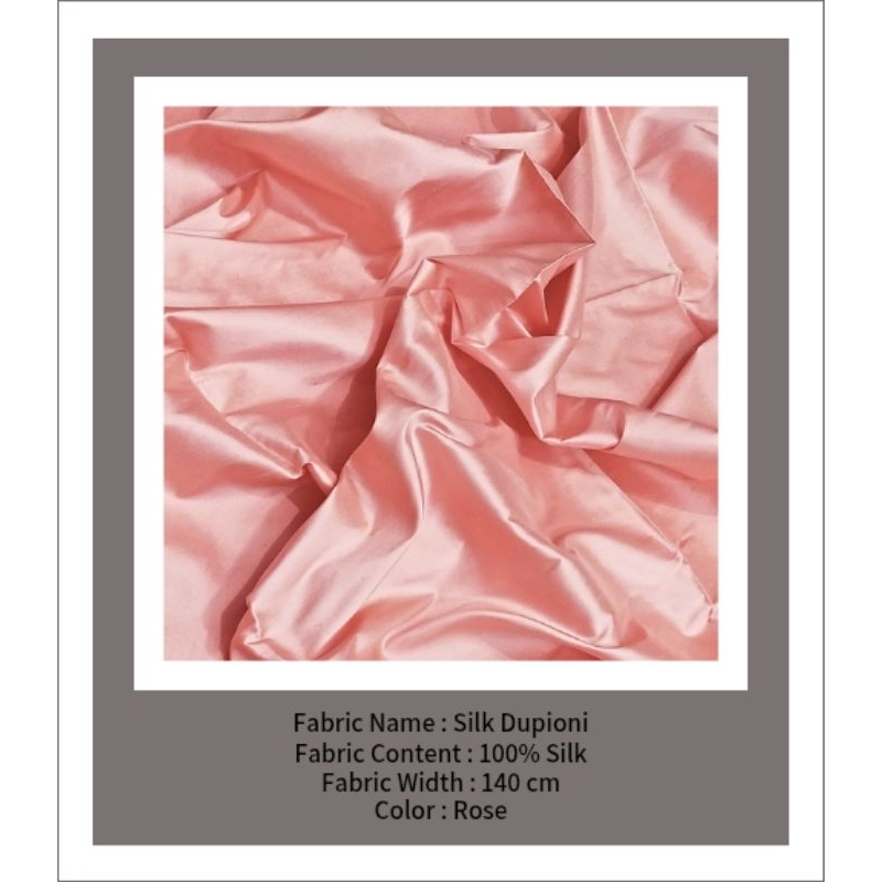 JAHAN-ARA™ - BMP - Rose - Kain Satin - Kain Silk - Kain Sutra - Kain Satin Premium - Kain Silk Premi