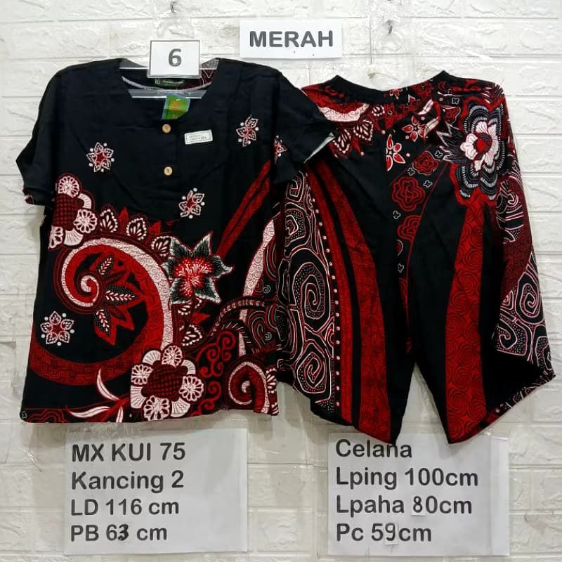 SETELAN CELANA PENDEK WANITA JUMBO BIG SIZE OVER SIZE BATIK KENCANA UNGU ASLI PREMIUM MURAH SETELAN 