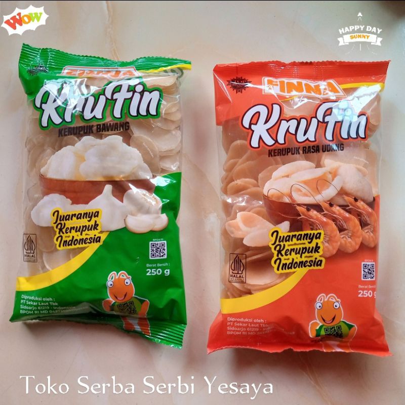 

Finna KruFin Kerupuk Bawang dan Kerupuk Udang (250 gram)
