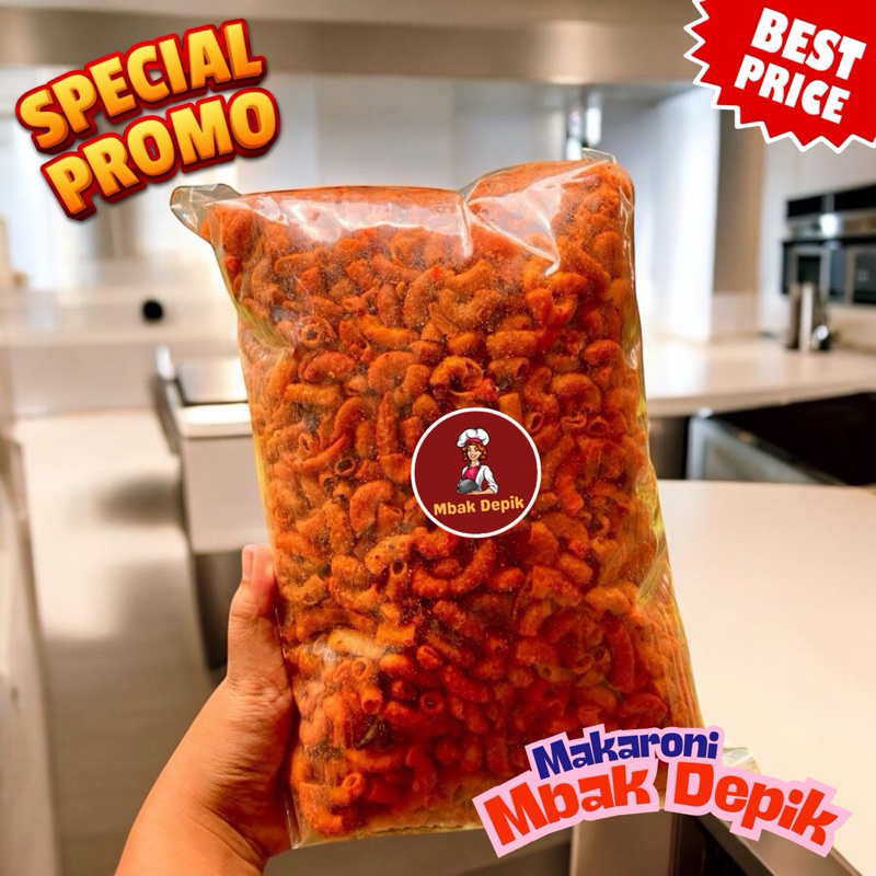 

Maknyuss1 Makaroni 1/4Kg Makaroni Pedas Extra Makaroni Pedas 250Gram Makaroni Mbak Depik