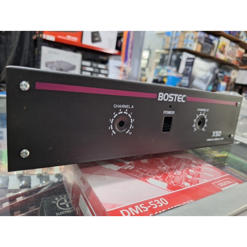 BOX POWER MINI AMPLIFIER SOUND SYSTEM BOSTEC X50 2POTENSIO