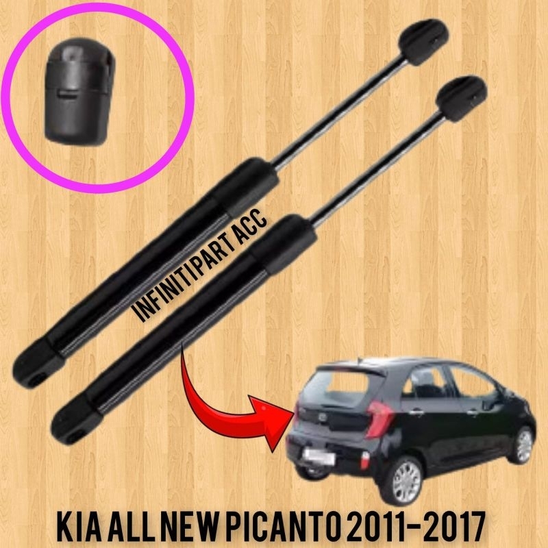 SHOCK BAGASI BELAKANG KIA ALL NEW PICANTO TAHUN 2011-2017