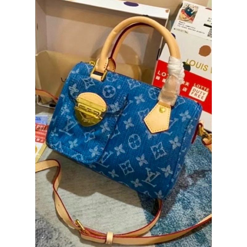 Tas Denim Jeans Handle wanita