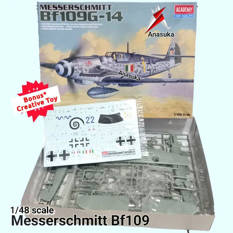 Pesawat Messerschmitt Bf-109 Mainan Edukasi Model Kit