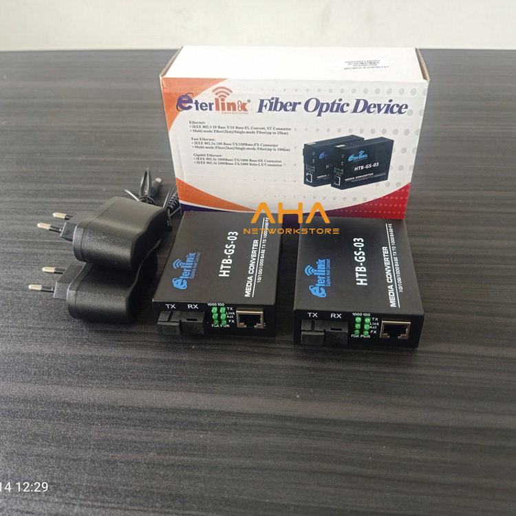 Converter Gigabit GS03 HTB GS03 Converter FO Gigabit EterLink GS03 Gigabit Converter FO Eterlink HTB