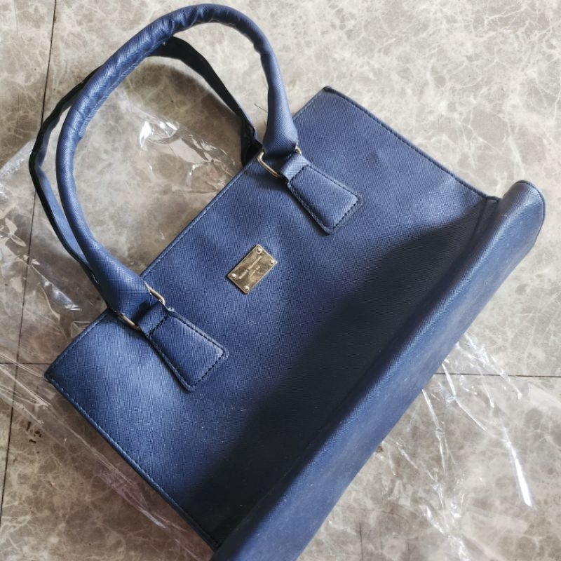 tas wanita biru Dongker preloved
