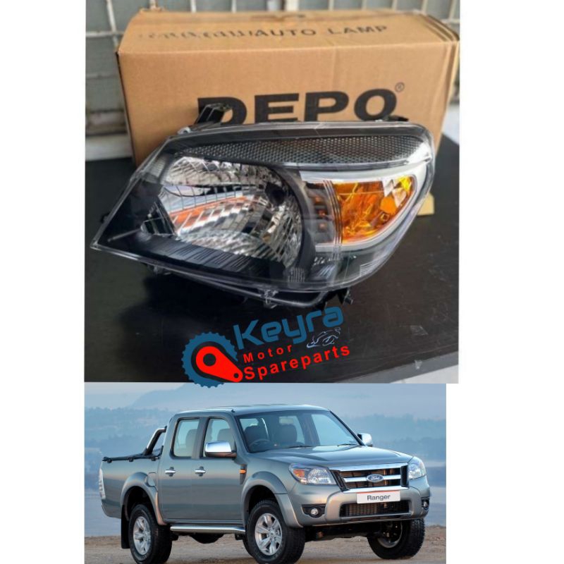 HEAD LAMP LAMPU DEPAN FORD RANGER 2008-2011 HUGH QUALITY