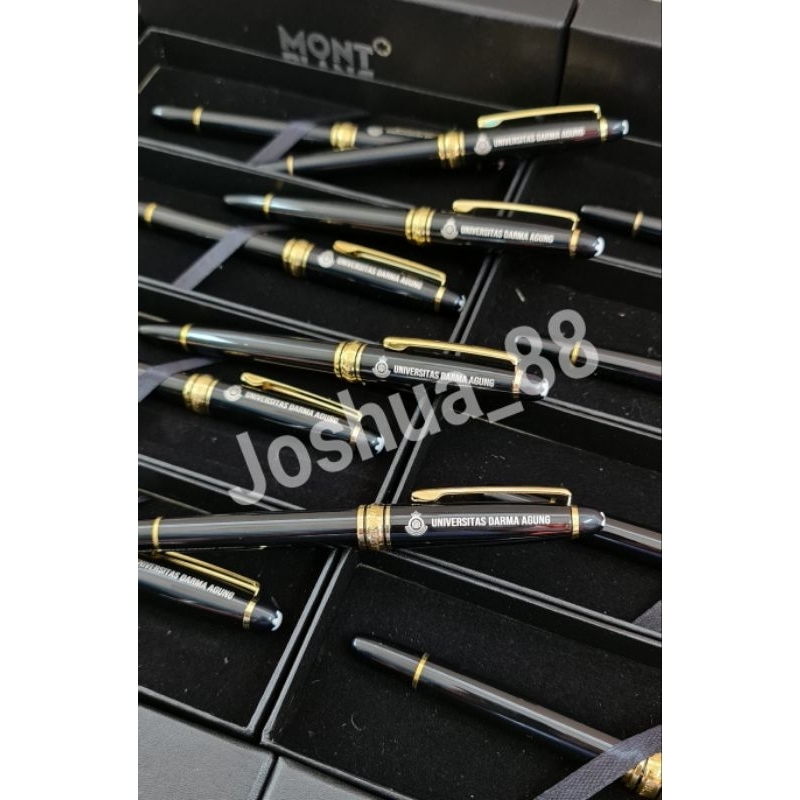 

Pulpen Montblanc Misterstuk Rollerball Black Gold Custom Logo Univeraitas Dharma Agung Bisa Request Gambar Logo Sendiri