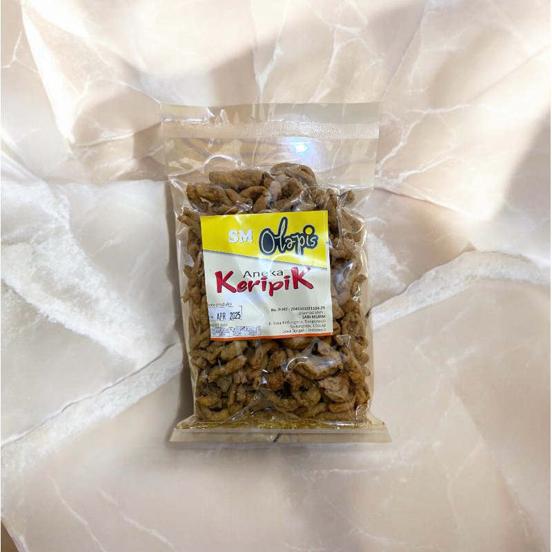 

(Oleholeh.id) Keripik usus makanan cemilan oleh oleh khas Cilacap