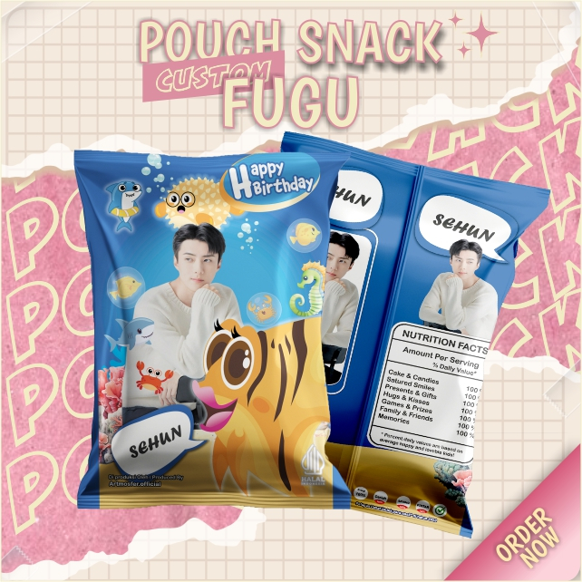 Snack Pouch Jumbo Custom Fugu