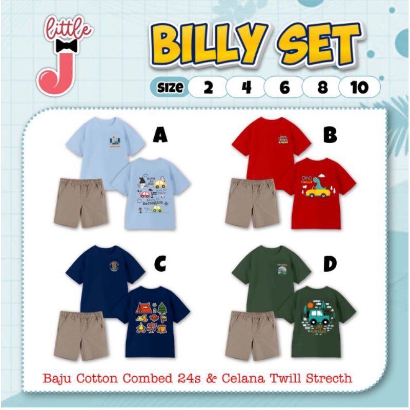 ( OPEN PRE ORDER ) Billy Set by Little J