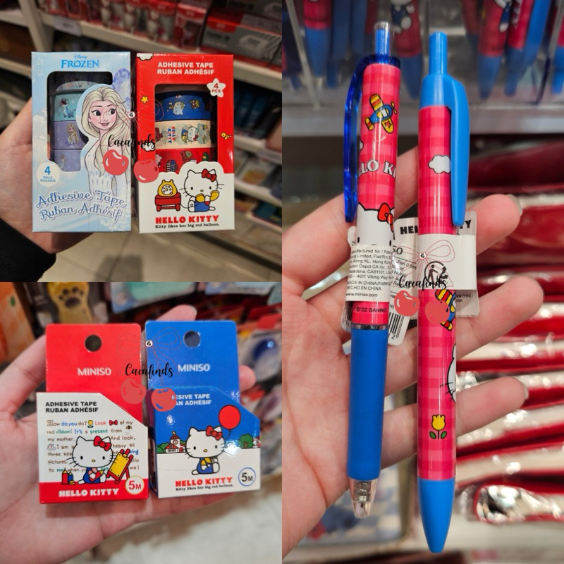 

MINISO x Sanrio‼️Frosen Elsa Series Hello Kitty Fun School Season Series Adhesive Tape / Solatip Frozen Elsa HelloKitty isi 4 Rolls Bolpen Hitam Hello Kitty Series Adhesive Tape HelloKitty 5m / 1 Rolls
