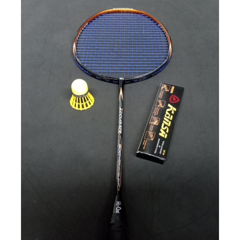 Raket badminton bekas second original hiqua accurate slash 900