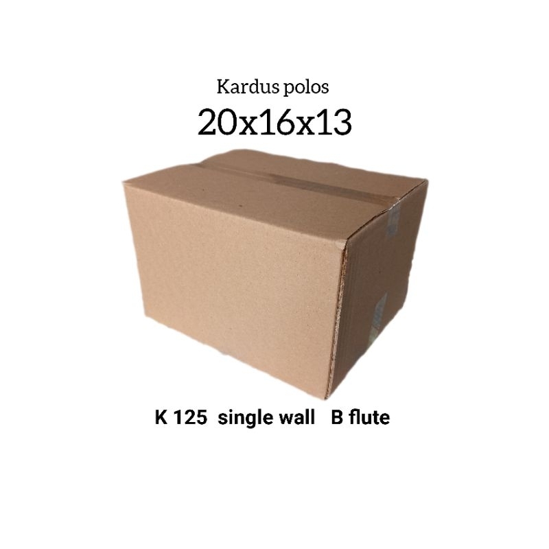 

kardus baru ukuran 20x16x13 singel wall, box packaging