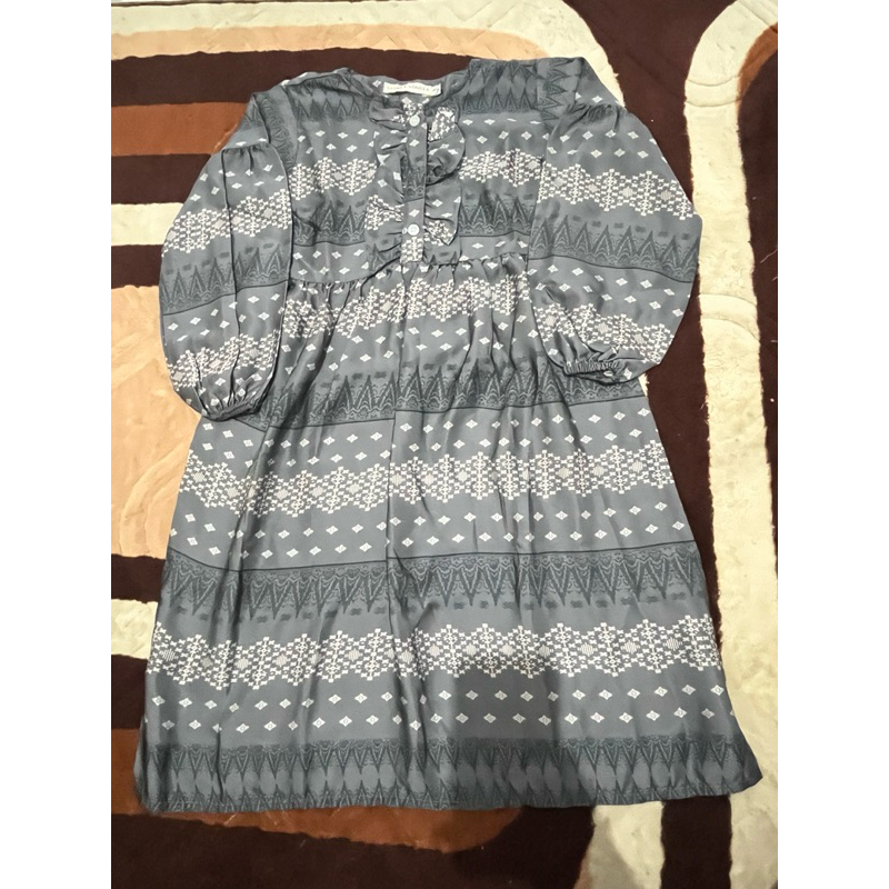 preloved gamis dress anak perempuan vanilla hijab 6 7 tahun