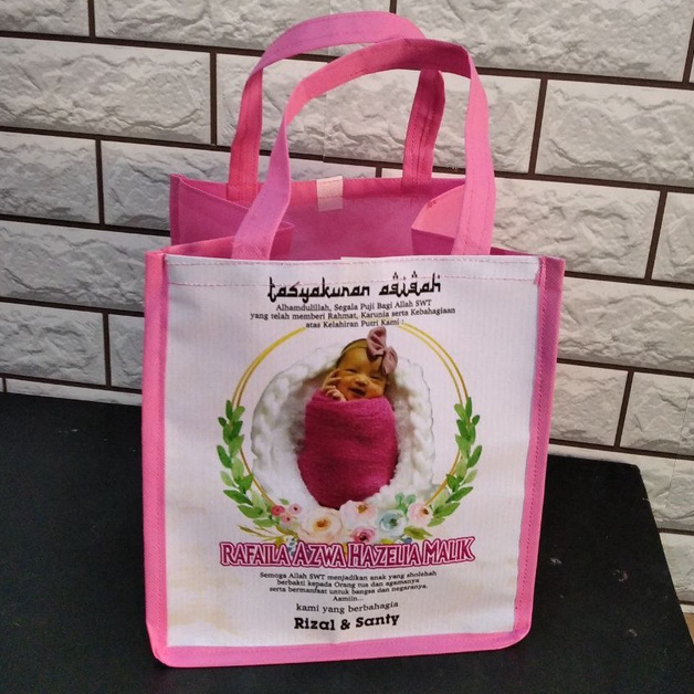 

[20x13x25].........tas ultah/tas ulang tahun anak murah/tas souvenir/goodie bag/tas spundbon/hampers