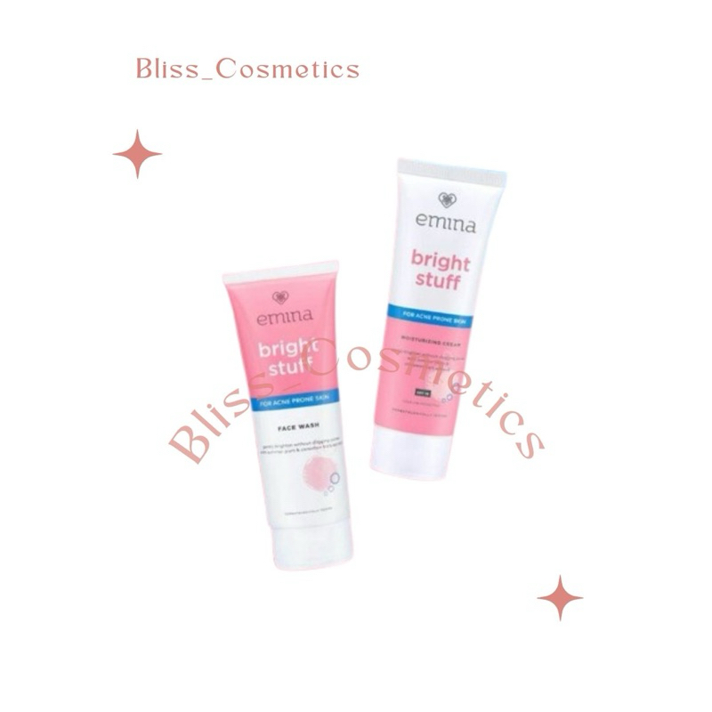EMINA Bright Stuff For AcneProne Skin Series Lengkap - Rangkaian Perawatan Mencerahkan dan melembabk